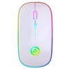 A2 Mouse Luz Led Inalambrico Recargable Color Blanco 2.4G Portatil