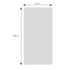 DecorRack 2 Rectangular Tablecloths BPA-Free Plastic, 54 x 108 inch,