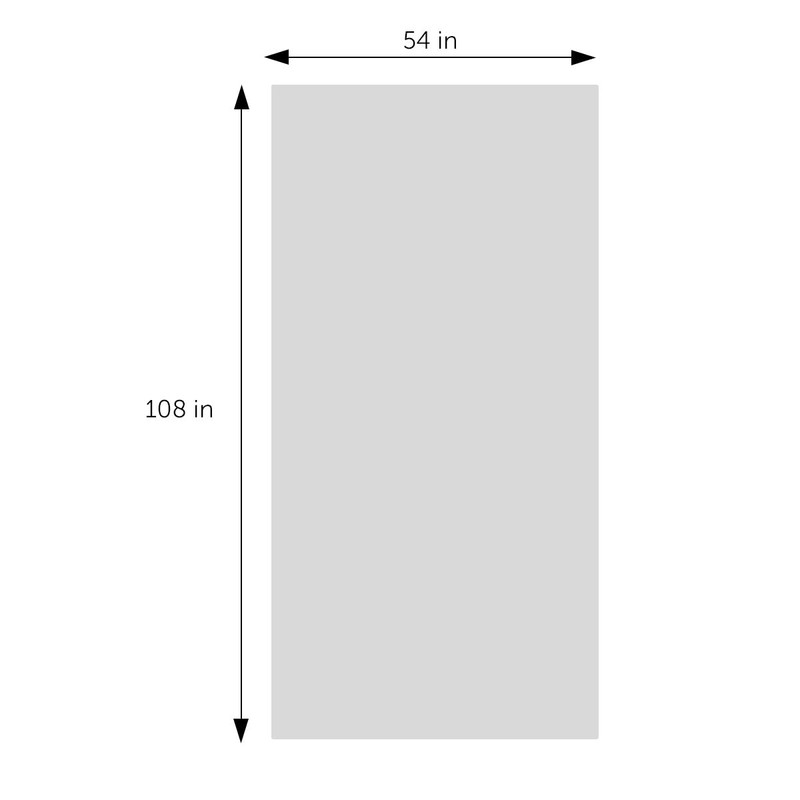 DecorRack 2 Rectangular Tablecloths BPA-Free Plastic, 54 x 108 inch,