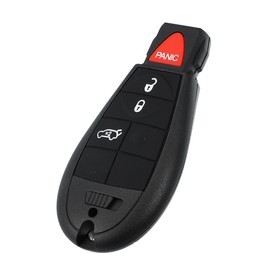 TUCKBOLD Key Fob Shell Case for Dodge Dart 2013-2016 3+1 Buttons Plastic Replacement | Keyless Entry Remote Control Key Shell Case 1 Pcs for Chrysler 300 2008-2010