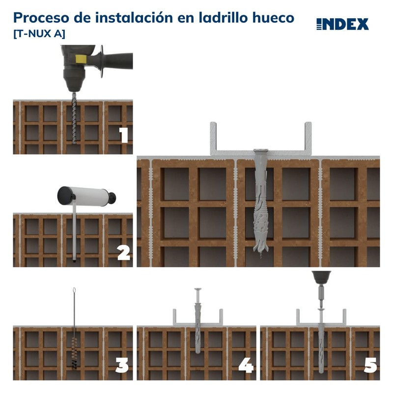 Index Fixing Systems t-nux A – Pack of 8 High