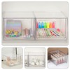 Alipis Stackable Storage Transparent Organizing Box for Bedroom Bathroom Kitchen