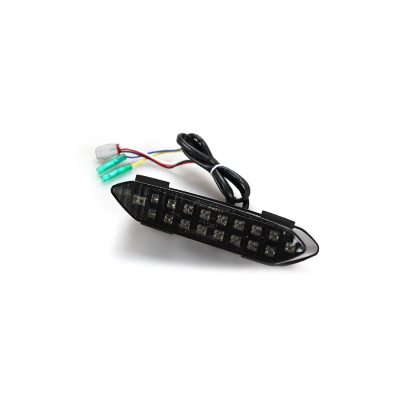 Integrated Sequential LED Tail Lights Smoked Lens for 2002-2003 Yamaha