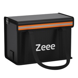 Zeee Lipo Battery Bag Fireproof Explosionproof Safe Bag Extra Large Capacity Lipo Battery Storage Guard Safe Pouch for Charge & Storage(14.17 * 7.87 * 9.84in) - Large Size