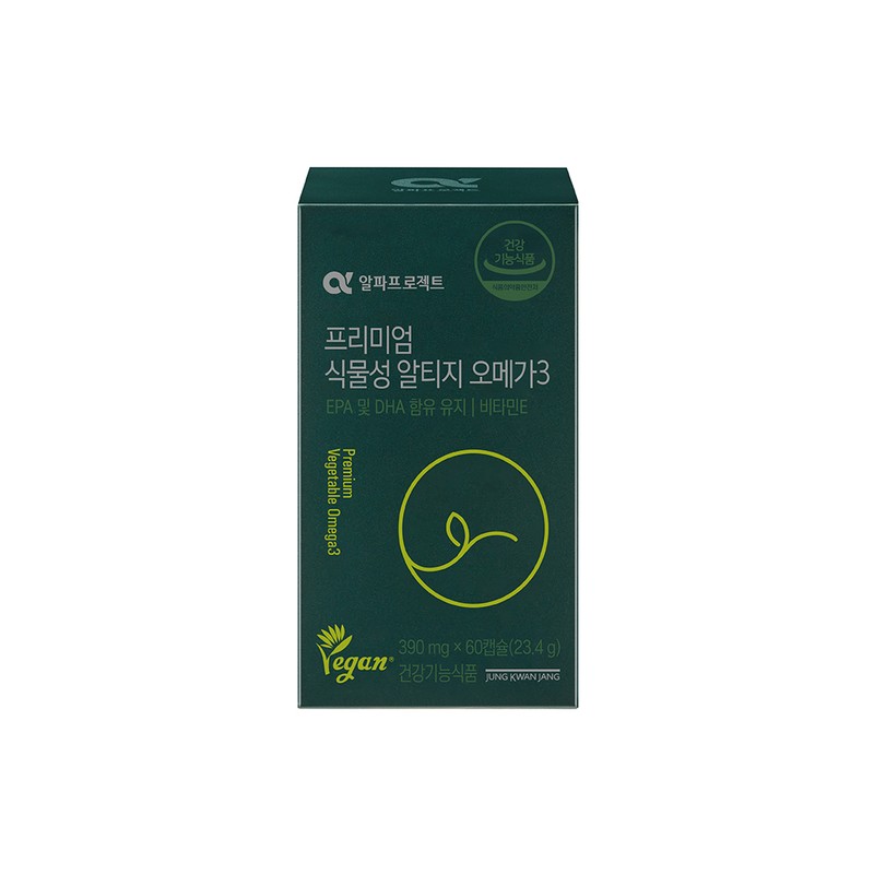 Jeonggwanjang Alpha Project Premium Vegetable RTIZomega 3 390mg 60 Capsules