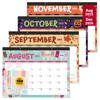 Decorably 18 Months Desk Calendar 2025-2026 Colorful Assorted Academic Landscape