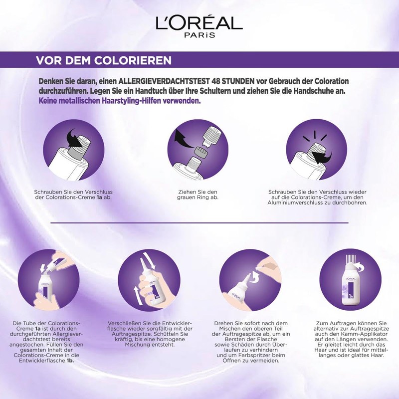 L'Oréal Paris Permanent Hair Colour, Ultra Cool Colour Result, 100%
