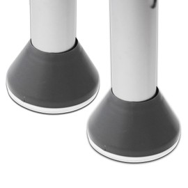 Walker Posavasos 2 unidades, alternativa a la pelota de tenis más duradera y duradera, se desliza fácilmente sobre superficies duras, 2 unidades, gris tormenta