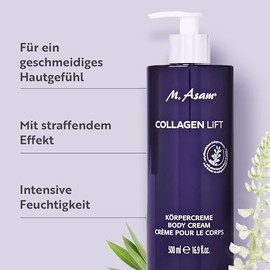 M. Asam Collagen Lift Body Cream XXL (500 ml) | Intensively nourishing body cream with vegetable collagen booster for elasticity and elasticity