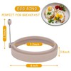 4-Pack Nordic Silicone Egg Rings, Non-Stick Egg Mold - 4
