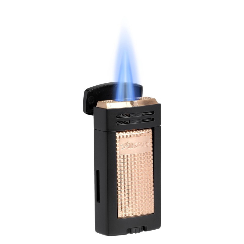XIKAR® Ion Double-Jet Flame Cigar Lighter. with Textured Trigger Button