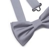 Ladeheid Children's Boys Bow Tie - Pre-Tied Adjustable Band, Matte