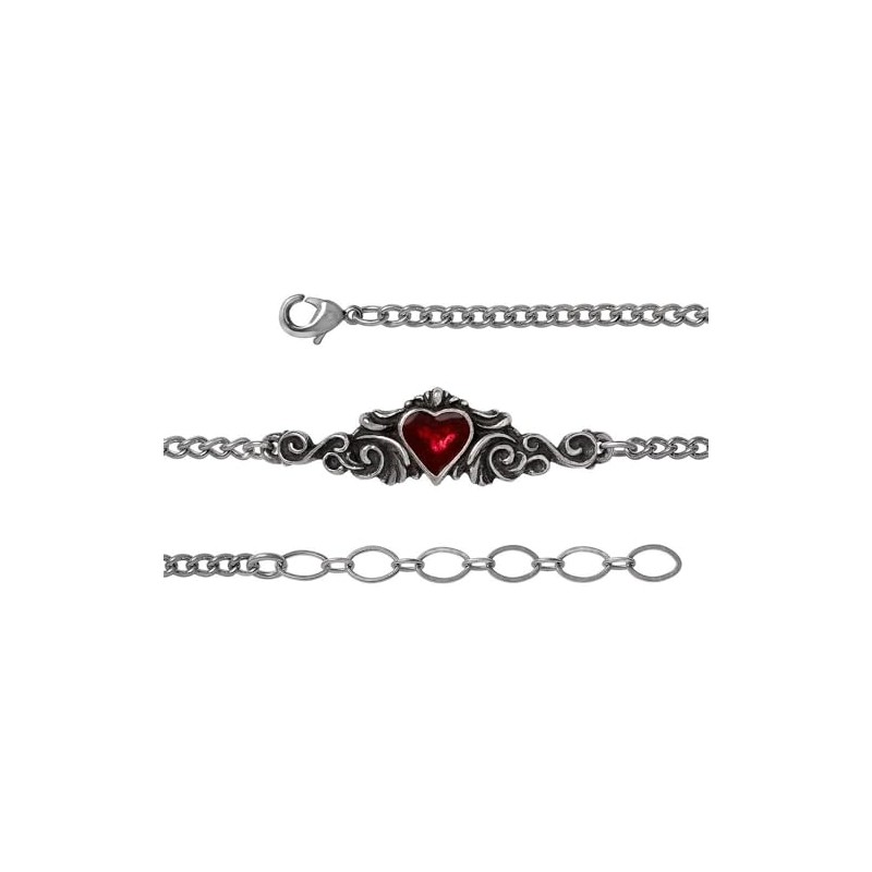 Alchemy Gothic Betrothal Bracelet, Pewter