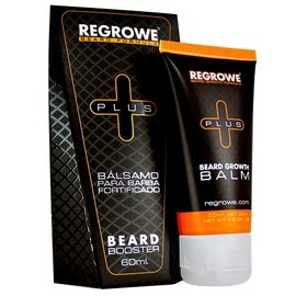 Regrowe - Bálsamo de Crecimiento de Barba Fortificado Regrowe Plus 5% - Adicionado con Queratina, Aloe Vera, Vitamina E, Complejo de aminoácidos miner