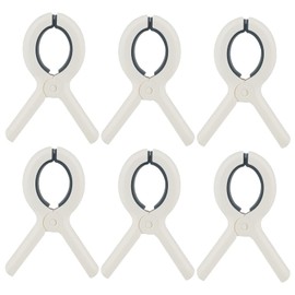 Rovedcity Beach Towel Clips Plastic Clothespins-Heavy Duty Clothes Pins for Beach Chair Pool Chair on Cruise Heavy Laundry Clothespins Windproof Clamps Beach Blankets Clothes Pegs Pack of 6