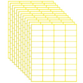 38x19mm,1200PCS Matte White Labels Stickers Small Sticky Labels Name Labels for File Folders, Envelopes