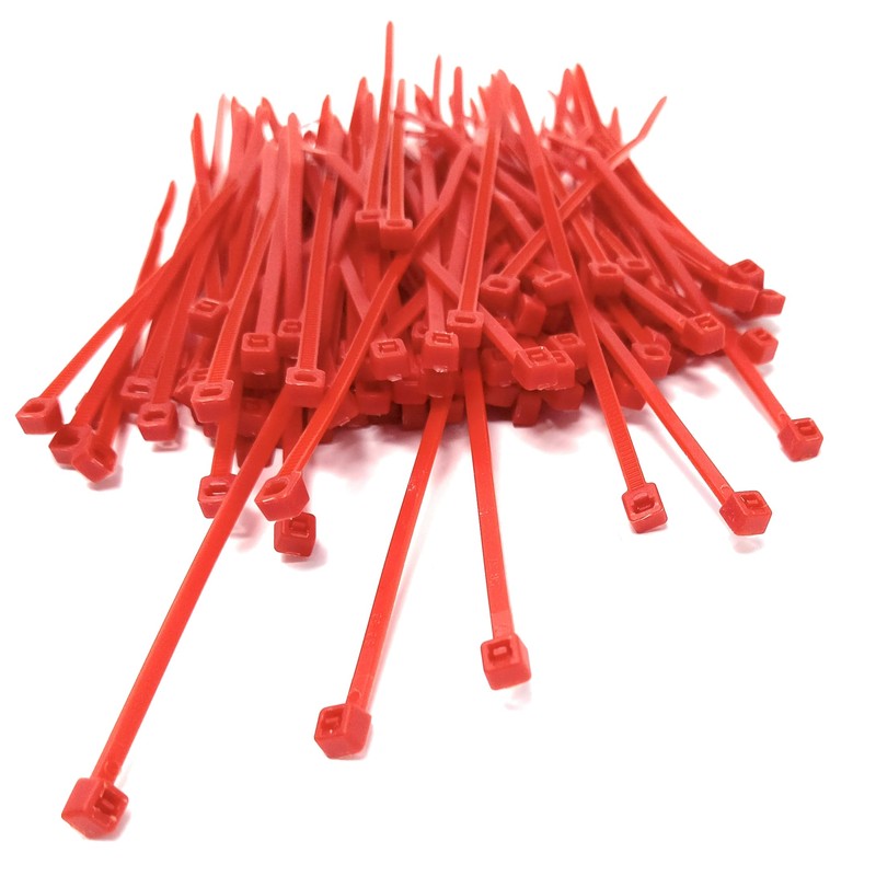 Nylon Cable Ties, 100mm x 2.5mm, Pack of 100, Plastic