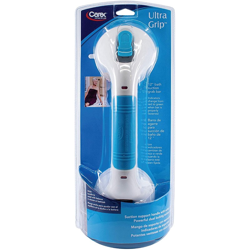 Carex Suction Shower Grab Bar – 12” (30.4 cm) Ultra