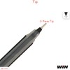 WIN 20 x 0.7mm Ball Pen Triam BLACK Smooth Ballpoint
