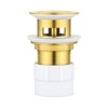 ACA International Brass Basin Pop Up Waste with Overflow, Vanity
