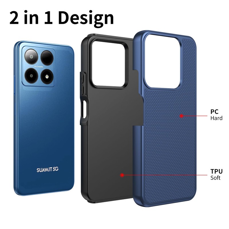 Mocotto for Boost Summit 5G Case with Tempered Glass Screen