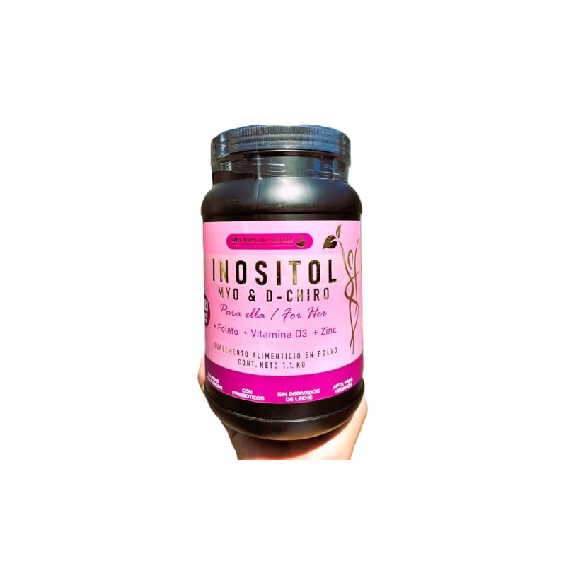 Inositol Myo Chiro Polvo 220 Porciones Máxima Dosis 4000mg Folato