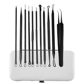 Daiilg Blackhead Remover Pimple Popper Tool Kit 11 Pcs, Pimple Extractor Tool, Acne Kit for Blackhead