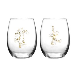 Winnie The Pooh Collectible Wine Glass Set (Tigger),16 fluid ounce