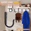 WODEGIFT 5 Large Size Heavy Duty Wall Hooks, Coat Hooks