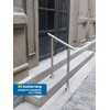 ZALNVEY 1-2 Step Stair Railing, Handrail for Indoor Outdoor Steps,