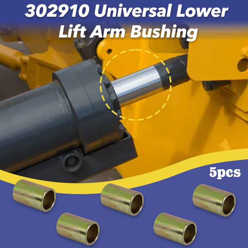5- Pack 302910 Universal Lower Lift Arm Bushing for Category