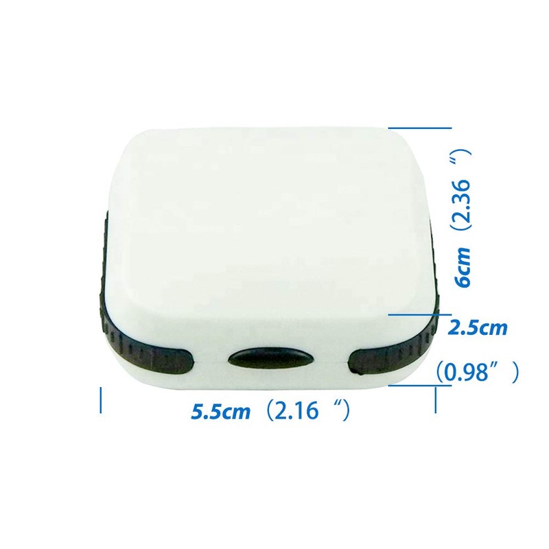 Phirunty Hearing Aid Case Hard Small Splashproof 2.16"*2.04"*0.39" Cushioned Interior