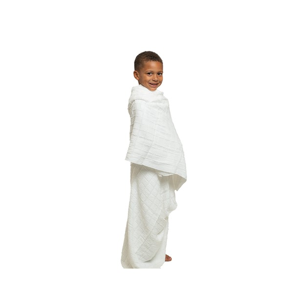 Ihram Towel for Boys - 2-Piece White Islamic Towel -