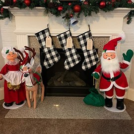 Wooden Engraved Stocking Tags Custom Personal Family Holiday Gift Tag