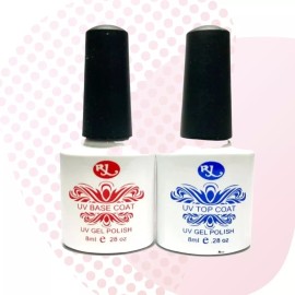 Rj Base + Top Para Gel Semipermanente Esmalte Uñas