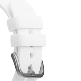 Gabb Watch Style Band - Kids Watch Band Replacement, Flexible, Waterproof Soft Silicone for All Watches, Easily Adjustable, Sweatproof and High-Performance Silicone (Arctic White)