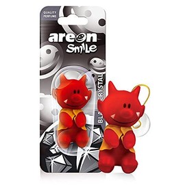Areon Smile Characters Black Crystal Car Freshener Smell Scent Funny Hanging Home 3D Pack of 1