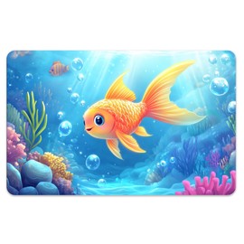 Peacoblue Bank Card Sticker Goldfish in The Water Credit Debit Card Custom Skin Cover Protector, 4 Styles Waterproof Scratch-Proof and Attractive Decal for Most Popular EBT Transportation Key Card