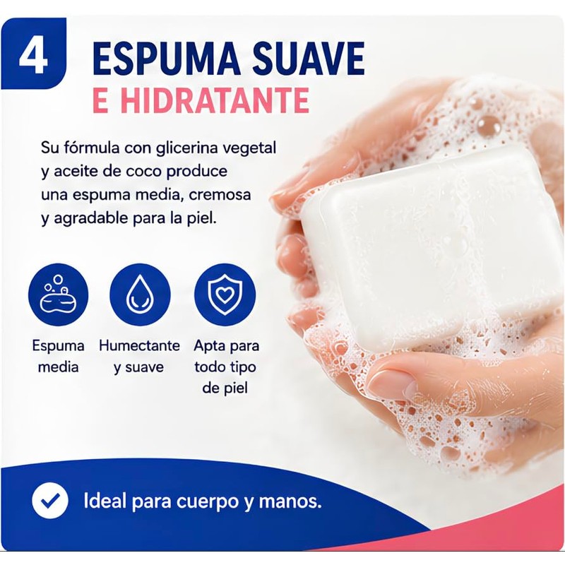 Base Jabón Glicerina Blanca Aceite Coco Jabones Artesanales Decorativos