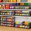 2-Tier Stackable Can Rack Organizer for Pantry Shelf, Extra-Long Can