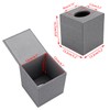 BTSKY Linen Household Office Cube Tissue Paper Holder Square Tissue