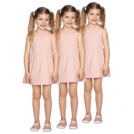 LORES Tonia Pack of 3 Girls Plain Semi-Transparent Tights for School Classic Tights with Feet for Dance and Ballet for Everyday 20 Denier, 3Pcs Natural