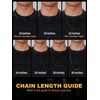 Black Stainless Steel Cuban Link Chain for Men 12mm 18Inch