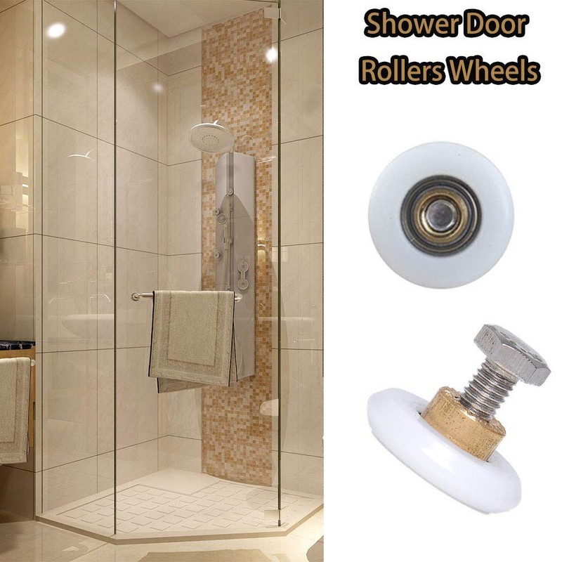 4 Sizes Shower Door Rollers Runners Wheels Replacement Part Bathroom
