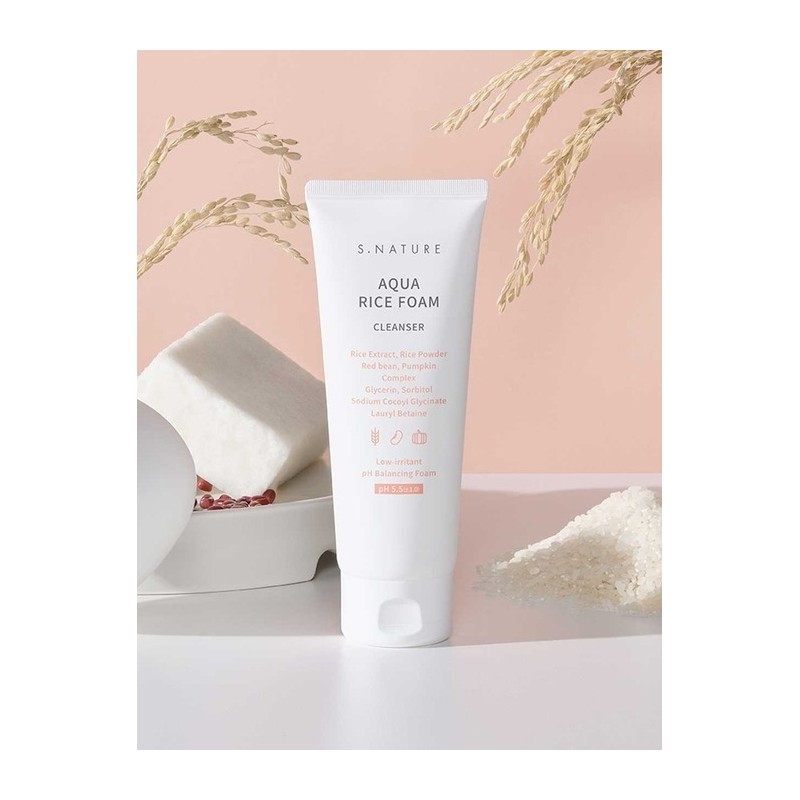 [Steady seller] Aqua Rice Mildly Acidic Cleansing Foam 160ml /