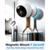 Wireless Magnetic Security Cameras, Install-Free 2K WiFi with AI Motion