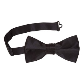 Tuxedo Solid Color Bow Tie, Black, One Size