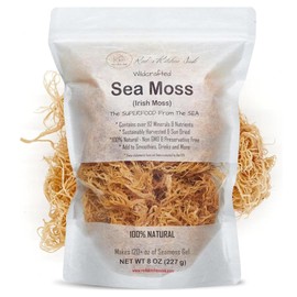 Red's Kitchen Sink Sea Moss – Wildcrafted from St. Lucia | 8oz Makes ~120oz Sea Moss Gel | 100% Natural & Raw | Irish Moss