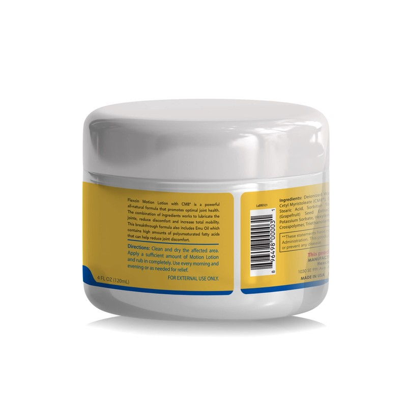 Flexcin with CM8 Motion Lotion 4 oz Jar - 3