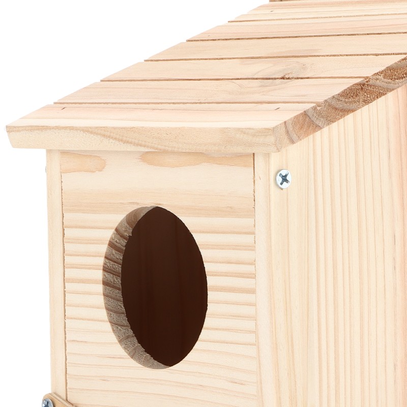Innovative Wooden Birdhouse Natural and Safe DIY Outdoor Wooden Birdhouse
